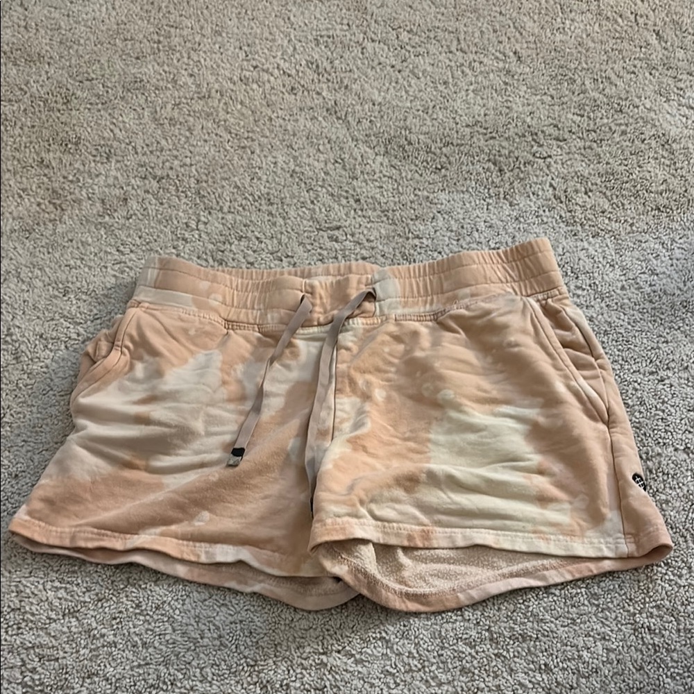Stance Tan Athletic Shorts Relaxed Fit Cotton Blend
